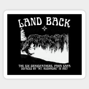 LAND BACK: The Six Grandfathers Native American Sacred Monument Design Sticker